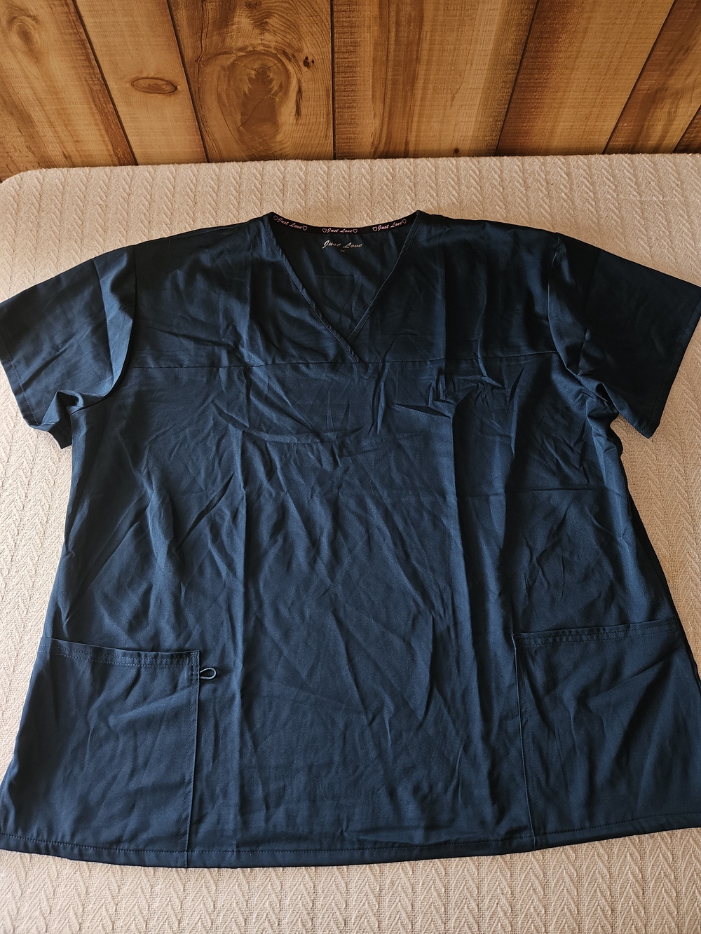 Just Love Women's Short Sleeve V-Neck Tee in Teal Blue